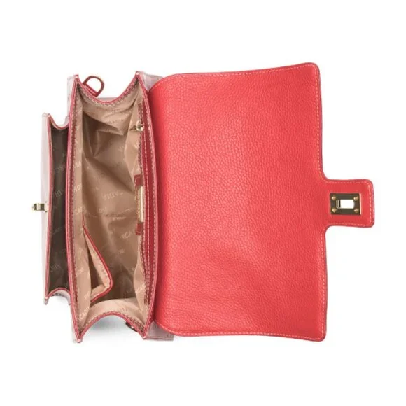 ARCADIA Made In Italy Patent Leather Satchel - Picture 2 of 3